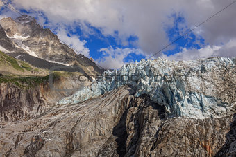 Argentiere Glacier in Chamonix Alps, France