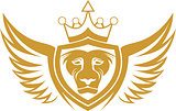 lion king flying logo