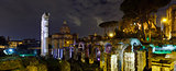 Caesar Forum ruins in Rome, Italy.