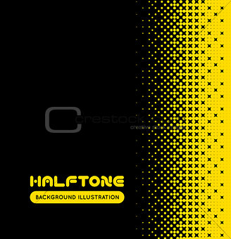 Halftone vector background