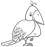 bird cartoon coloring page