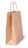 Empty open brown paper bag for shoping