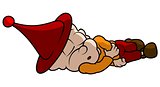 Red Little Elf Sleeping