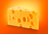 Cheese isolated