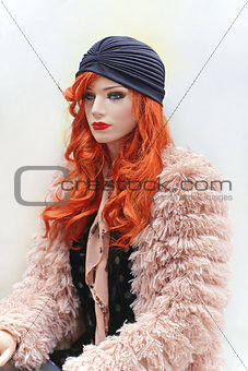 Red Hair Mannequin