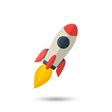 Vector Rocket isolated
