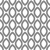 Black and white seamless vector pattern.