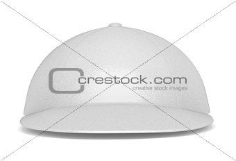 Front View of White Hat. Isolated
