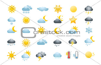 30 weather icons