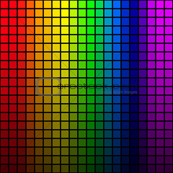 Background of rainbow colored mosaic