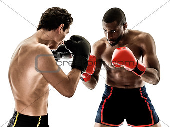 boxer boxing men isolated people