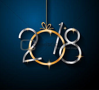 2018 Happy New Year Background for your Seasonal Flyers
