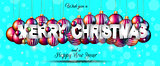 Merry Christmas Background for your seasonal invitations 
