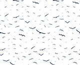 Seamless background with birds.