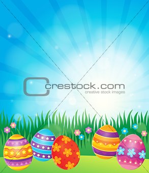 Decorated Easter eggs theme image 6