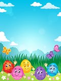Happy Easter eggs theme image 2