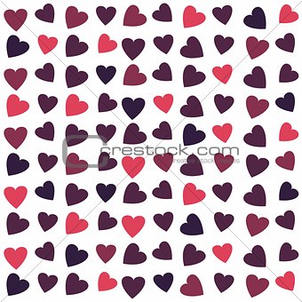 Seamless texture with hearts
