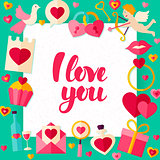 I Love You Day Paper Template