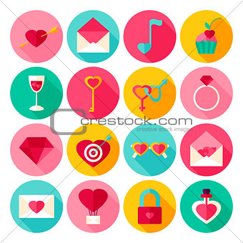 Valentines Day Flat Icons