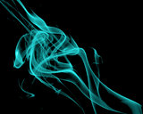 Abstract Turquoise Smoke