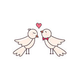 Sweet birds couple.