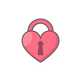 Heart shaped lock.