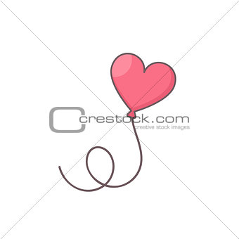 Heart shaped air balloon.