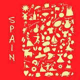 Spain, icons collection. Sketch for your design