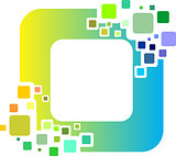 cube digital virtual pixel logo