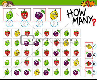 how many fruits activity