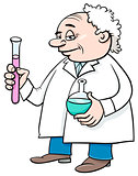 scientist cartoon character
