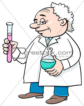 scientist cartoon character