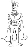 superhero coloring page