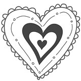 Hand drawn heart, Valentines day
