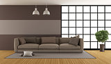 Brown modern lounge