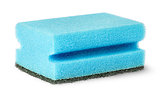 Sponge for washing dishes with felt horizontally