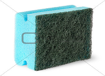 Sponge for washing dishes with felt on the side