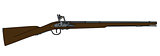 Historical matchlock rifle