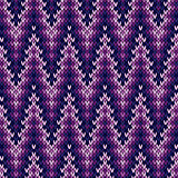Knitted seamless pattern mainly in purple