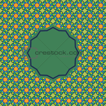 Abstract pattern in Arabian style.
