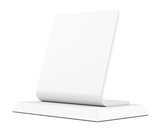 Blank table tent sign, isolated