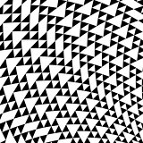 Black and white triangles geometrical background