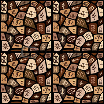 Ethnic symbols pattern