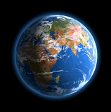 World globe.  Vector