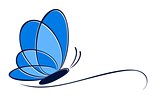 Logo stylized butterfly.