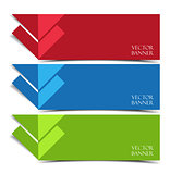 Vector modern banners