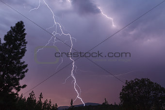 Lightning bolt strikes