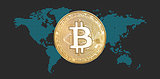 Bitcoin. Electronic money concept