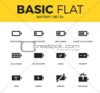 Basic set of Battery icons