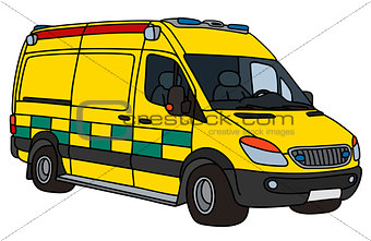 Yellow ambulance